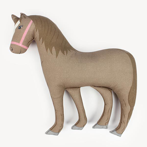 HORSE LOVE Cut & Sew, taglio di tessuto in cotone con cavalli [ 80 x 155 cm ] | Kullaloo,  image number 12