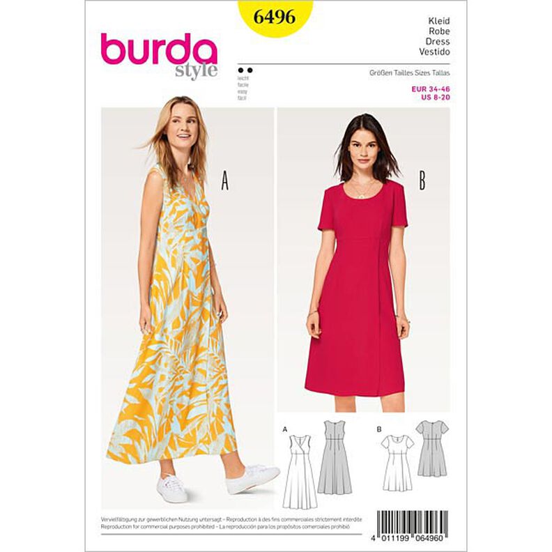 abito, Burda 6496,  image number 1