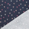 velluto a costine Cuori stampa laminata | by Poppy – blu notte/argento,  thumbnail number 4