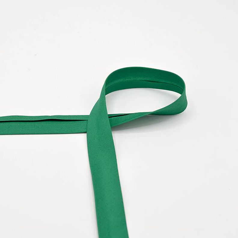 Nastro in sbieco in cotone popeline [20 mm] – verde,  image number 1