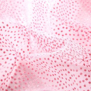 Glitzertüll Minipunkte – rosa, 