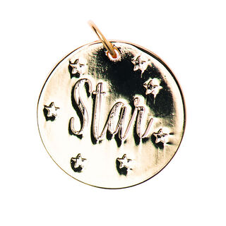 ciondolo Star [Ø17 mm] | Rico Design – or metallica, 