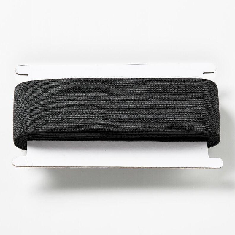 Nastro elasticizzato liscio [3 m | 50 mm] – nero,  image number 1