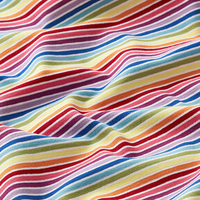 jersey di cotone Righe arcobaleno – bianco/mix di colori, 