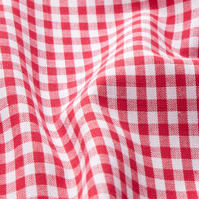 tessuto in cotone Quadro vichy 0,5 cm – rosso/bianco, 