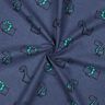 flanella di cotone dinosauri impertinenti | Poppy Fabrics – colore blu jeans/verde smeraldo,  thumbnail number 3