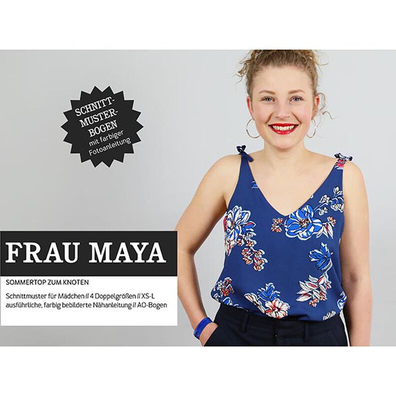 FRAU MAYA - top estivo da annodare, Studio Schnittreif | XS - L,  image number 1