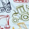 French terry, felpa estiva Veicoli da cantiere | Poppy Fabrics – azzurro baby/blu marino,  thumbnail number 2
