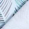 tessuto arredo mezzo panama motivo a foglie – blu,  thumbnail number 4