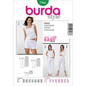 Pantaloni, Burda 7966, 