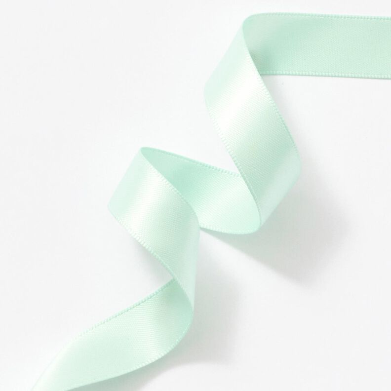 Nastro in satin [15 mm] – menta chiaro,  image number 3