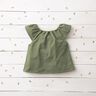GOTS mussolina / tessuto doppio increspato | Tula – verde oliva,  thumbnail number 5