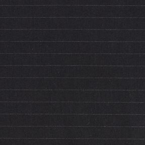 Tessuto in cotone gessato trasversale – nero, 