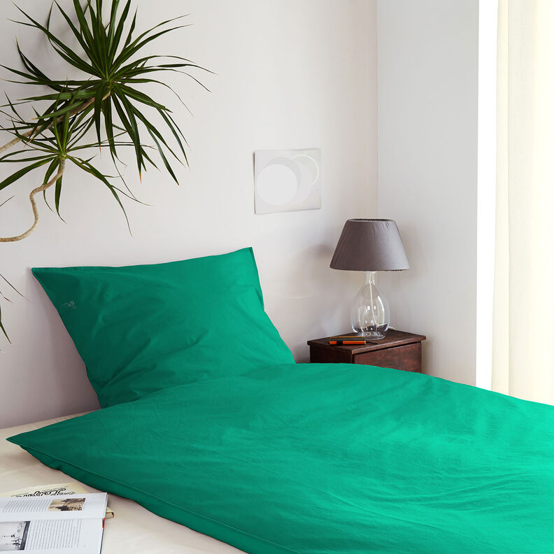 tessuto in cotone cretonne tinta unita – verde ginepro, image number 6