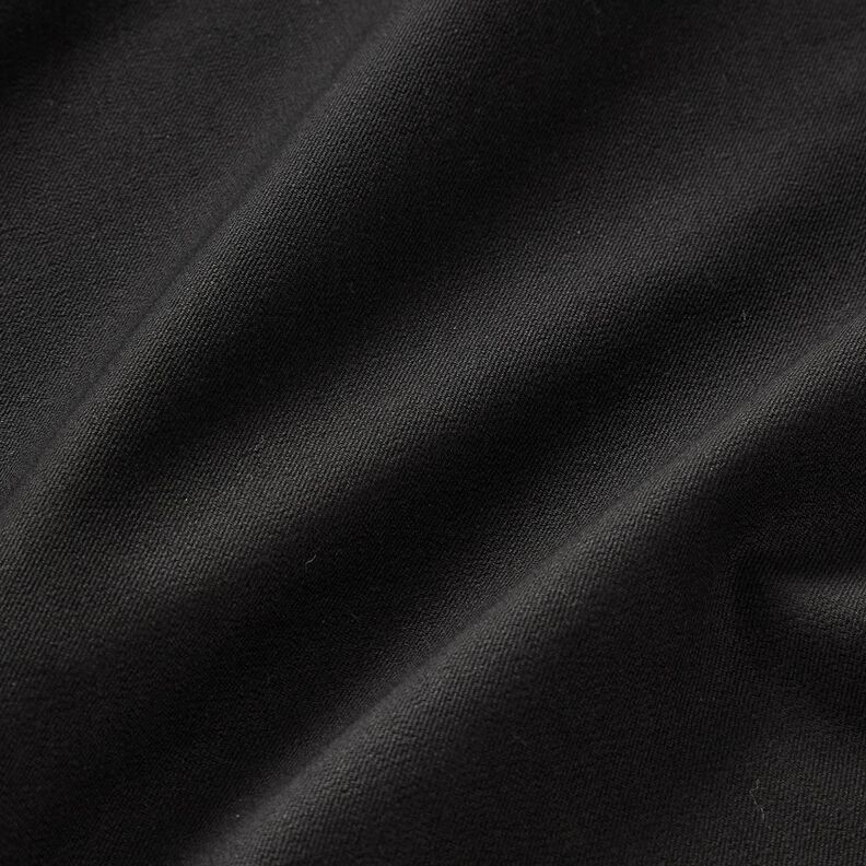 Pantaloni elasticizzati medi in tinta unita – nero,  image number 2