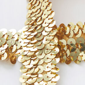 Bordo in paillettes elastiche [30 mm] – oro, 