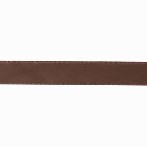 Nastro in satin [15 mm] – marrone scuro, 