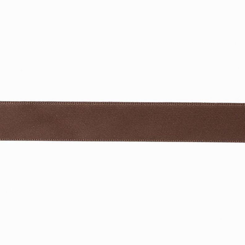 Nastro in satin [15 mm] – marrone scuro,  image number 1