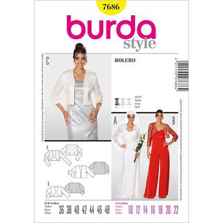 Giacca / bolero, Burda 7686, 