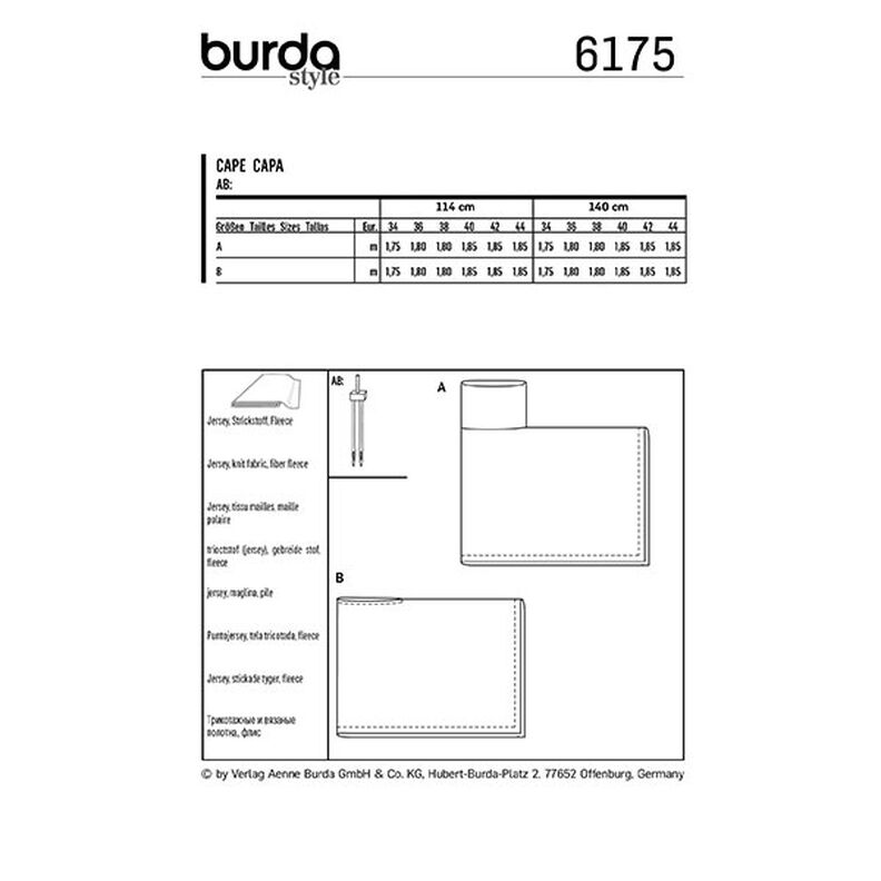 mantella, Burda 6175 | 34-44,  image number 8