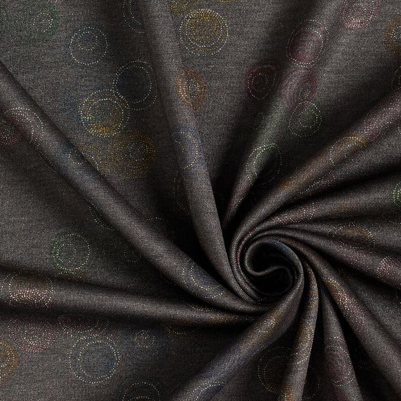jersey di viscosa Cerchi variopinti – grigio pietra,  image number 3