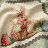 taglio di tessuto arredo gobelin Dolce coniglietto pasquale – beige chiaro/menta chiaro,  thumbnail number 2