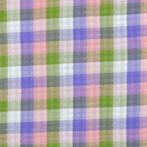 mussolina / tessuto doppio increspato Quadri double face | Poppy Fabrics – rosa/lavanda, 