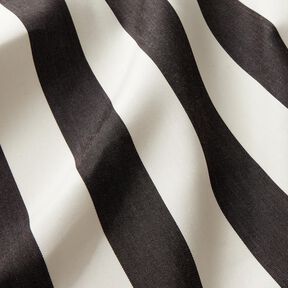 tessuti da esterni tessuti canvas Rigato – nero/avorio, 