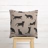 tessuto arredo mezzo panama Gatti – nero,  thumbnail number 6