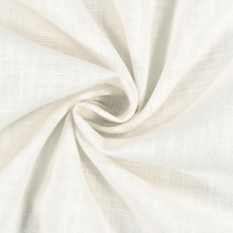 Tessuto di lino misto Ramie medio – bianco lana,  image number 3