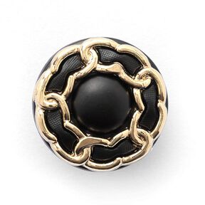 bottone con gambo – nero/oro, 