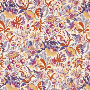 jersey di viscosa fiori e motivi ornamentali | Katia Fabrics – crema/lavanda, 