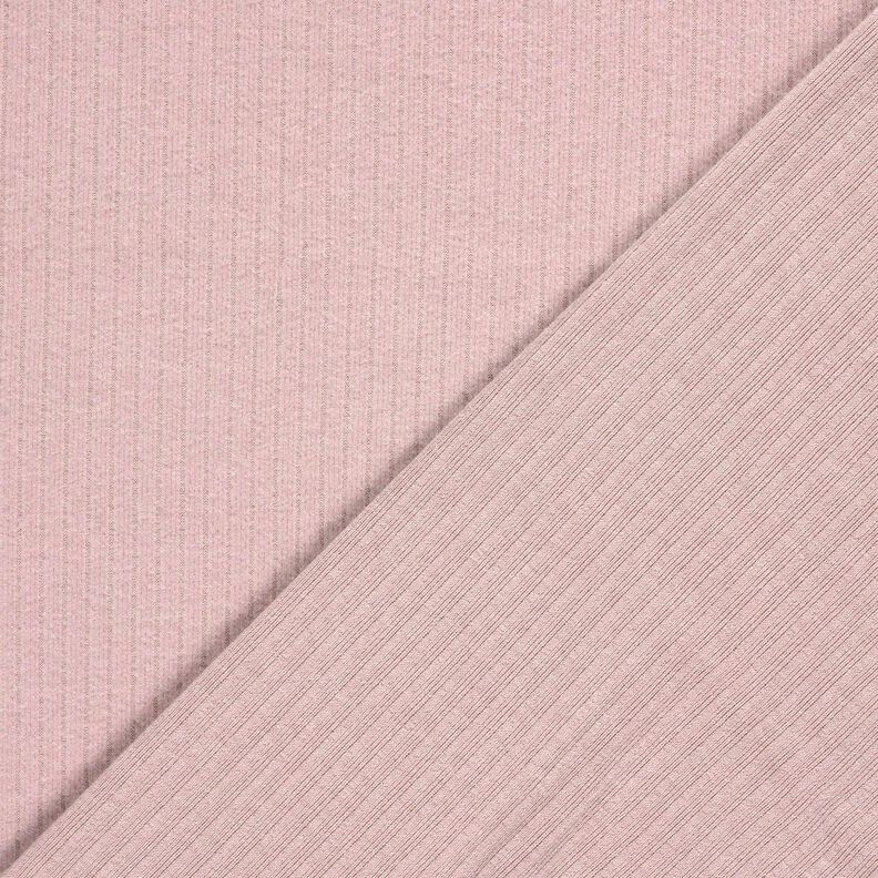 Maglia a coste super morbida – rosa antico chiaro,  image number 4
