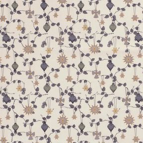 tessuto in cotone popeline Decorazioni scandinave per l'albero – beige chiaro, 