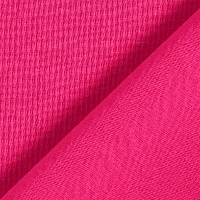 jersey di cotone medio tinta unita – rosa fucsia acceso,  image number 3