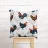 tessuto in cotone cretonne Galline – bianco/blu notte,  thumbnail number 6