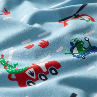 jersey di cotone Mostri vigili del fuoco | PETIT CITRON – azzurro baby, 