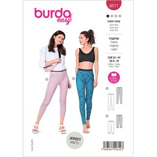 leggings,Burda 6011 | 34 - 44, 
