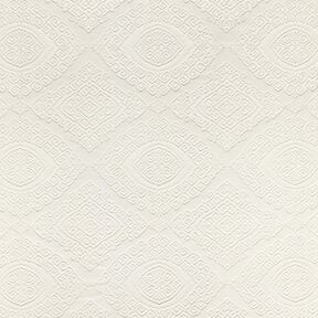 tessuto arredo Jacquard Diamanti decorativi 275 cm – bianco lana, 