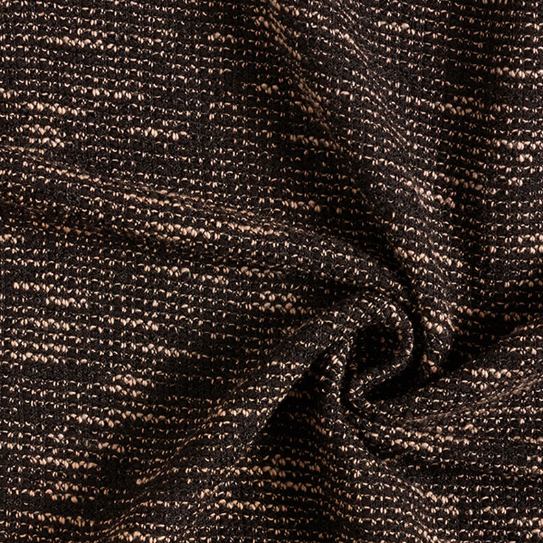 Bouclé in maglia, mélange – nero/beige,  image number 3