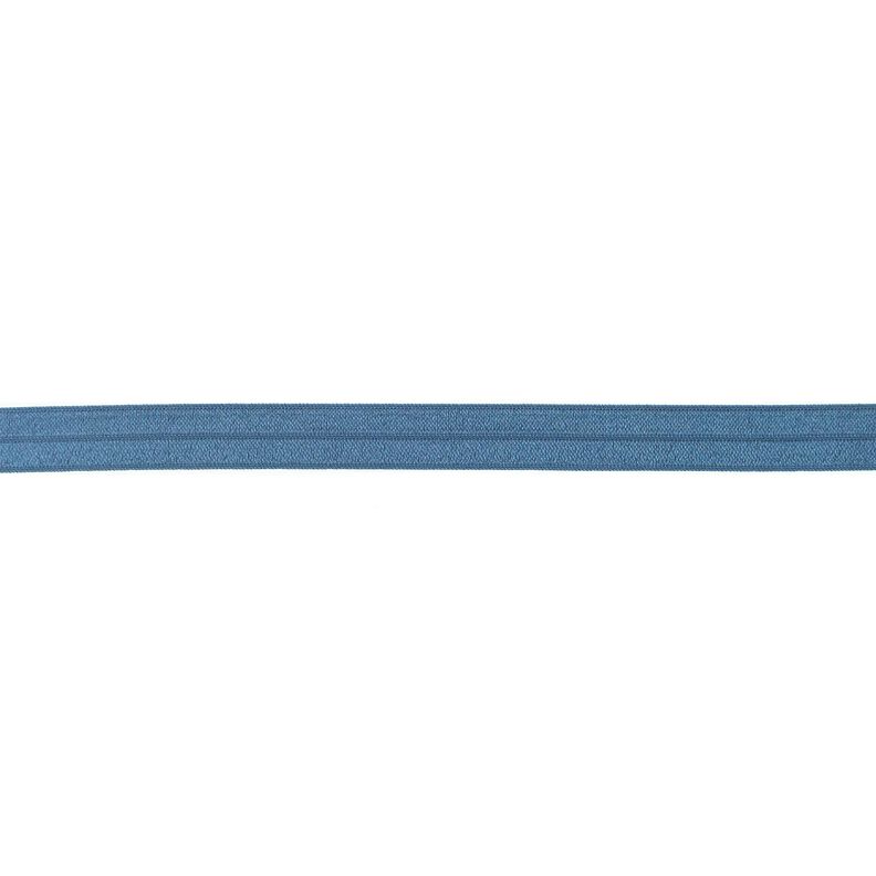 Fettuccia elastica  lucido [15 mm] – colore blu jeans,  image number 1
