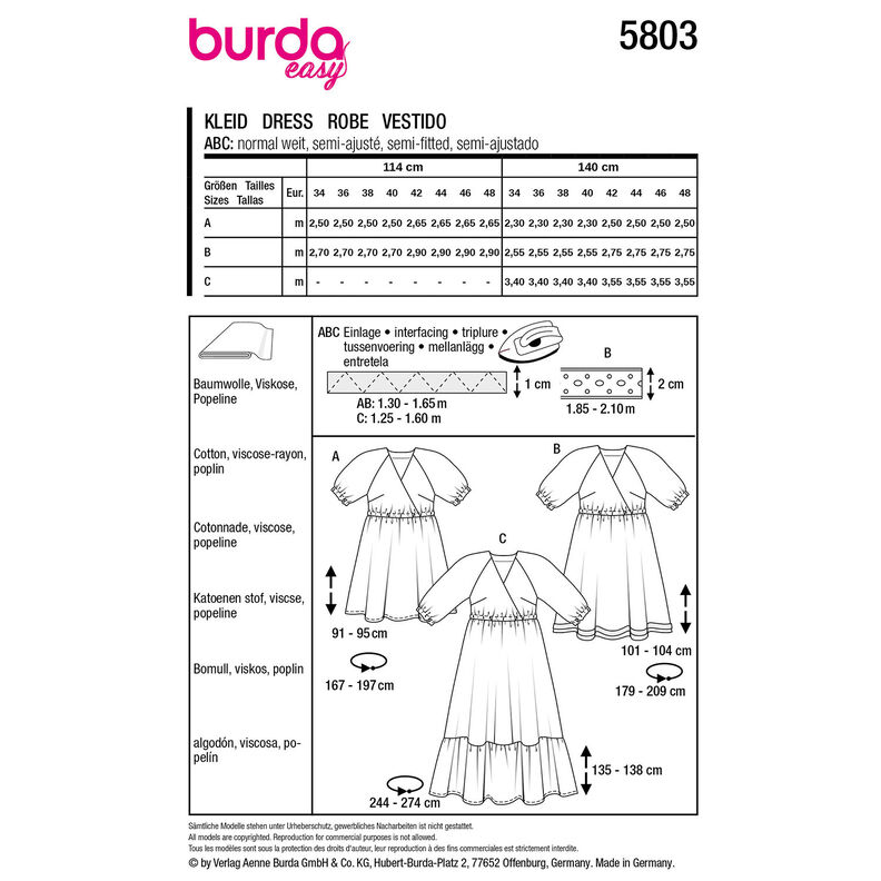 Vestito | Burda 5803 | 34-48,  image number 12