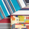 tessuti da esterni tessuti canvas case – beige chiaro/rosso carminio,  thumbnail number 5