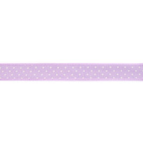 Nastro tessuto chambray pois – lillà, 