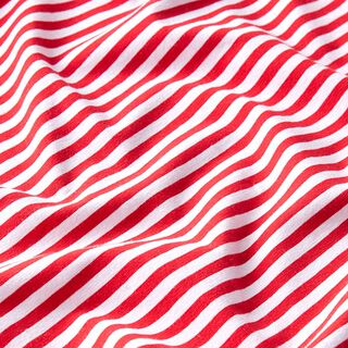 Jersey di cotone righe sottili – rosso/bianco, 