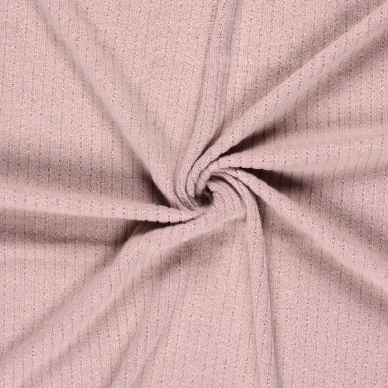 Maglia a coste super morbida – rosa antico chiaro, image number 3