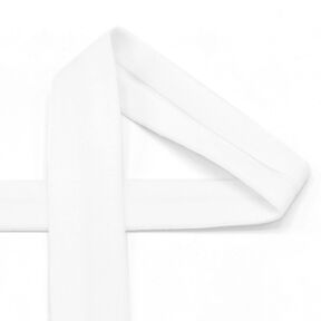 Nastro in sbieco jersey di cotone [20 mm] – bianco, 