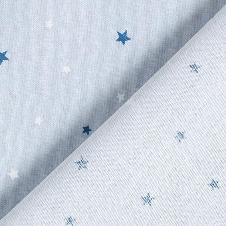 tessuto in cotone cretonne stelle – blu,  image number 4