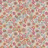 tessuto arredo mezzo panama grandi fiori – naturale/pink,  thumbnail number 1