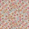 tessuto arredo mezzo panama grandi fiori   – naturale/pink,  thumbnail number 1